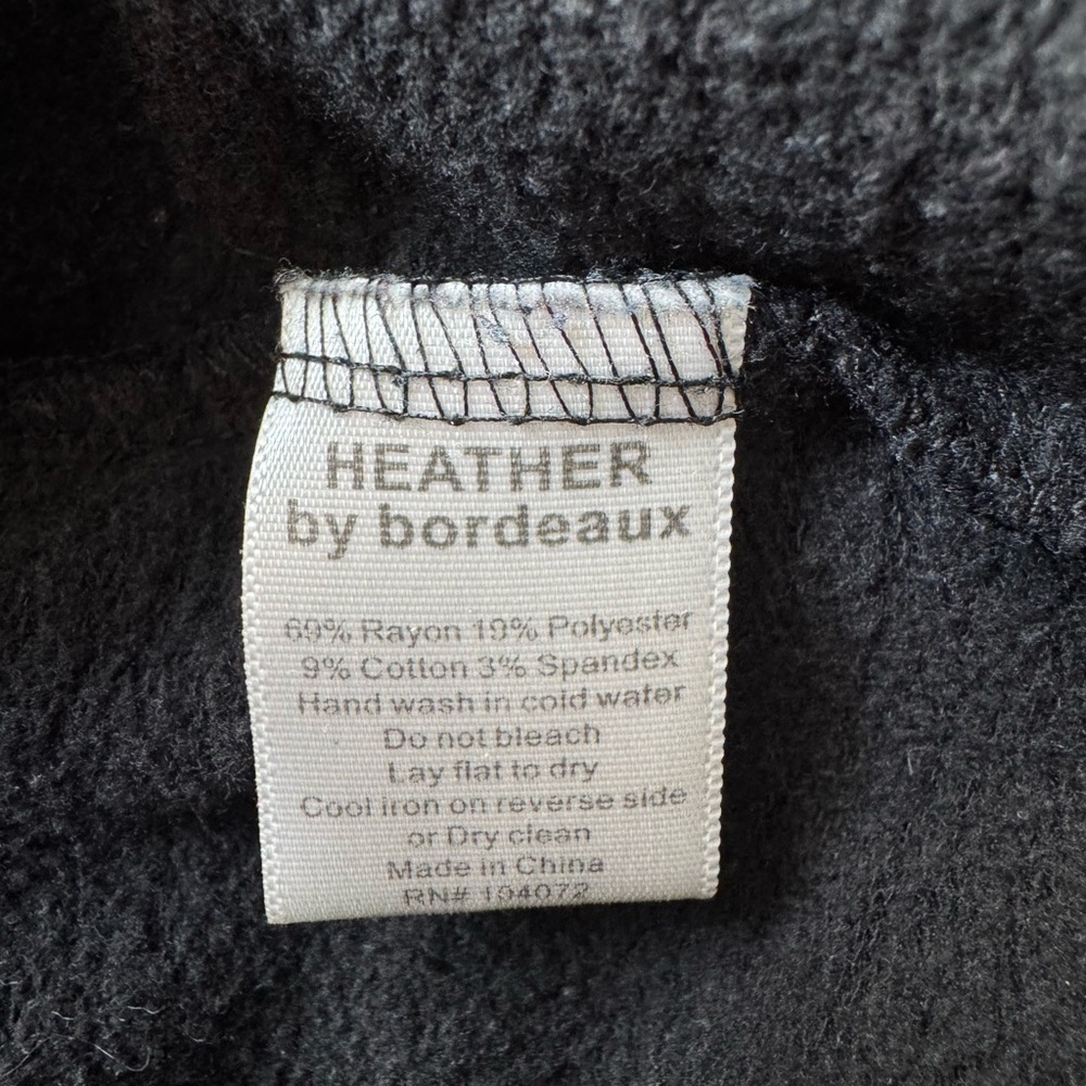 Bordeaux Black Textured Fabric - Picture 4 of 4
